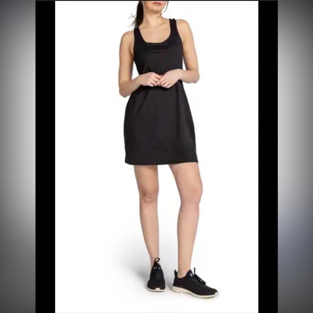 Kyodan Black Sleeveless dress active stretch flexible tennis